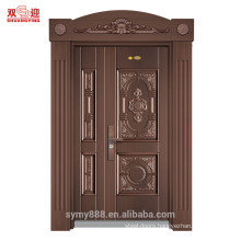 Luxury front steel door double leaf exterior door